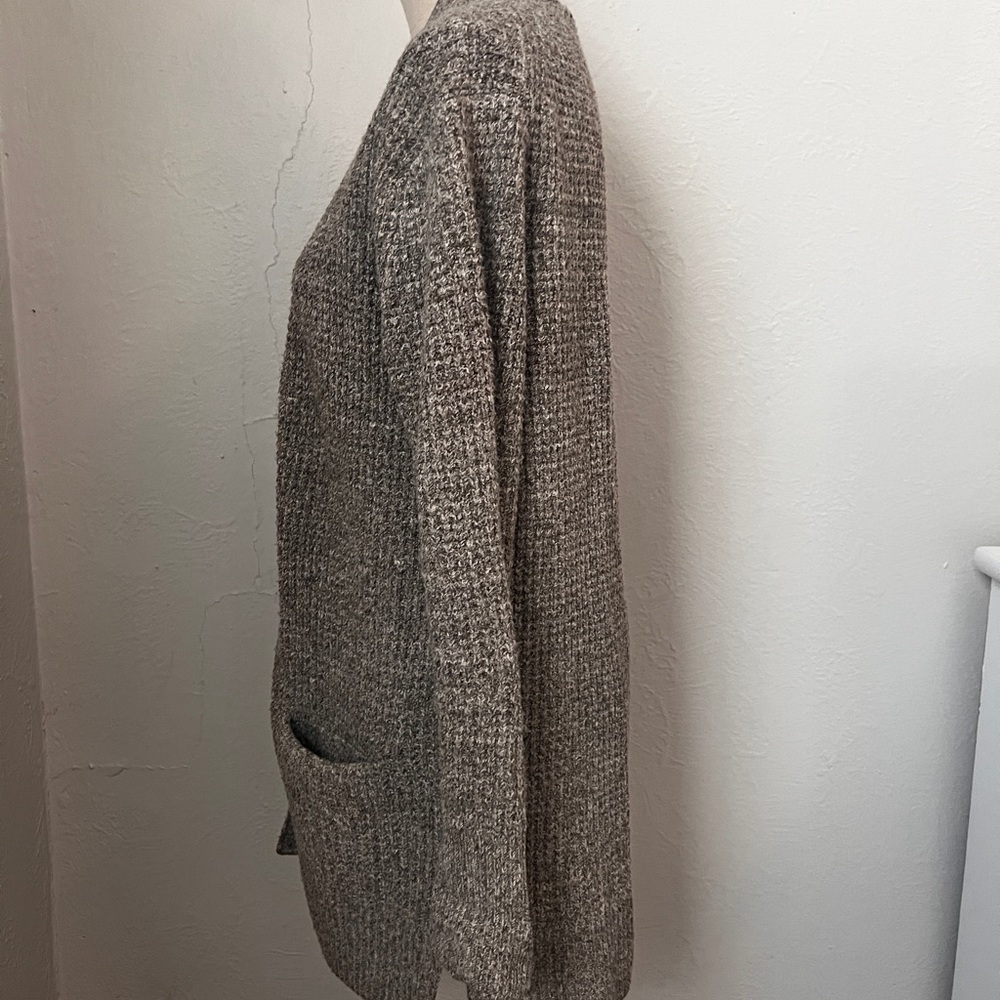 Caslon Brown Cardigan Sweater Open-Front Design Size Small - Picture 6 of 11